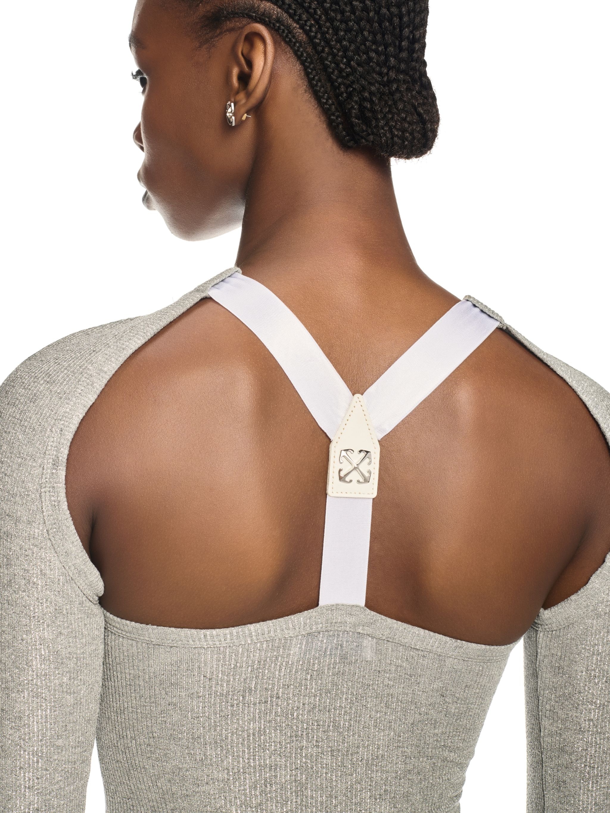 Silver Lurex Backless Top - 4