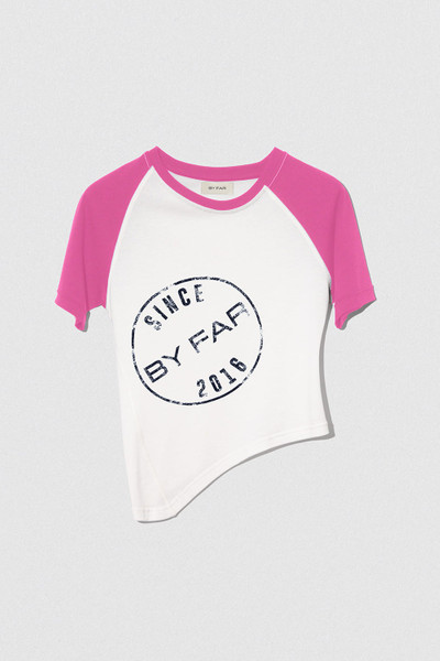 BY FAR RASCAL BABY T T-SHIRT PINK-OFF WHITE LYOCELL BLEND outlook
