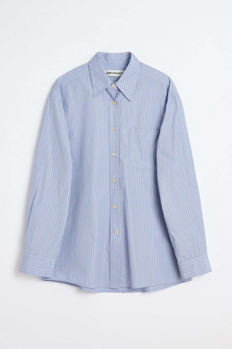 Precious Shirt Typewriter Stripe Poplin 1