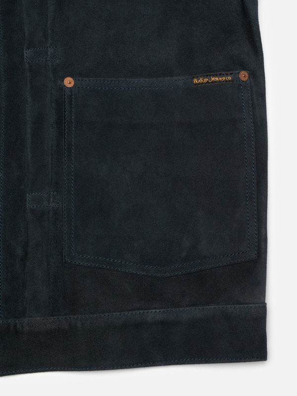 Dante II Suede Jacket Navy - 5