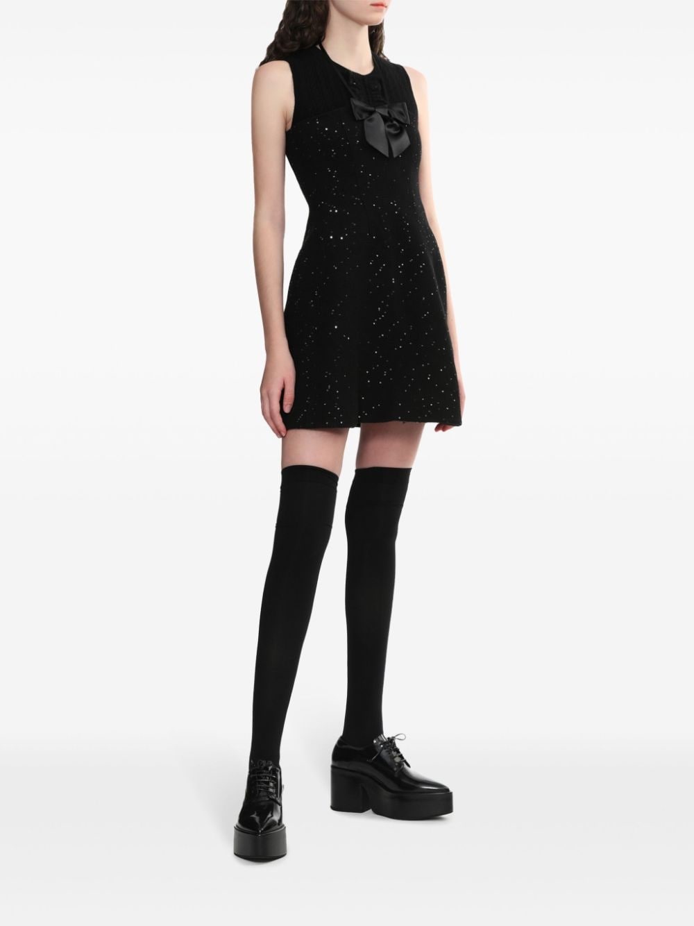 bow halterneck dress - 2
