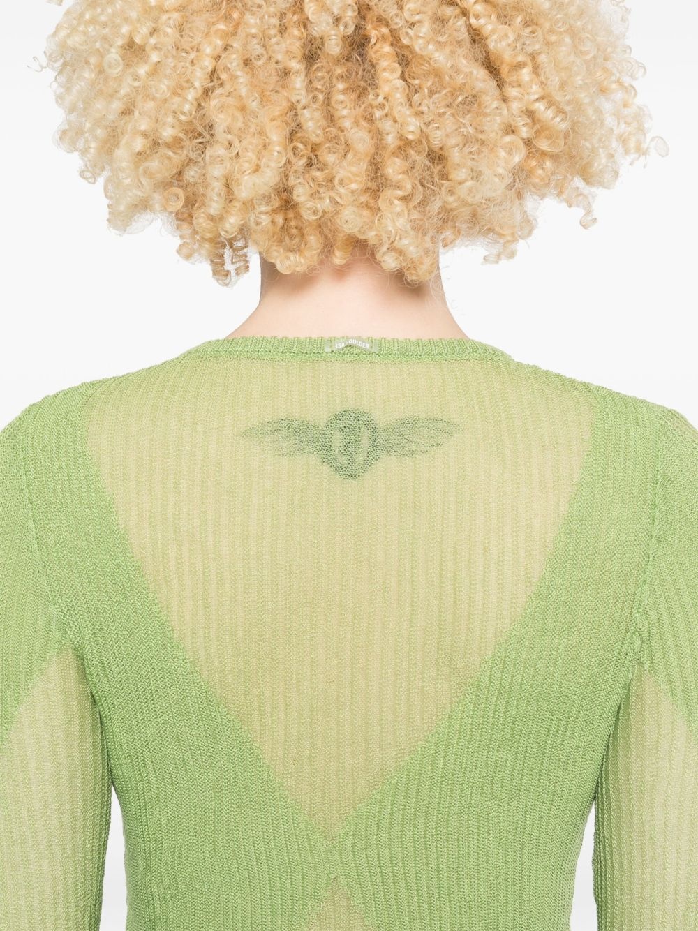 knitted mini dress - 5
