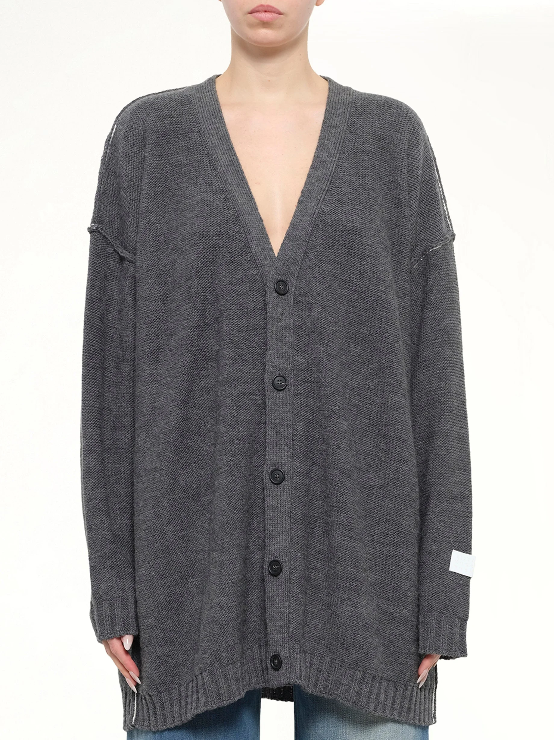 Cardigan in Grey melange - 1