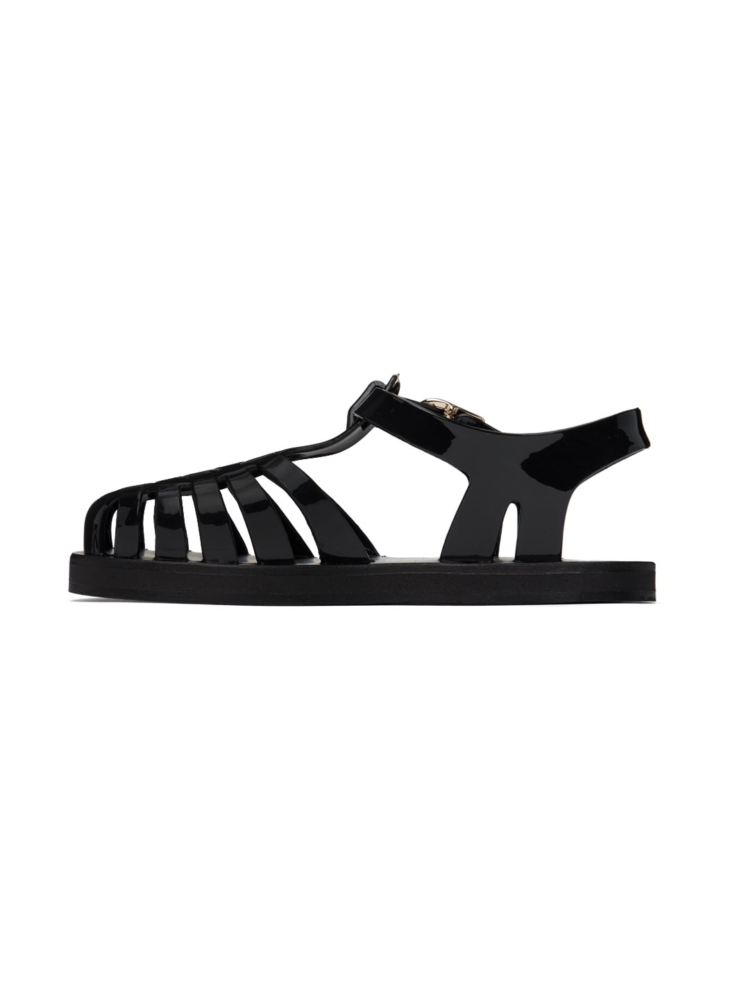 Black Homeria Jelly Sandals - 3