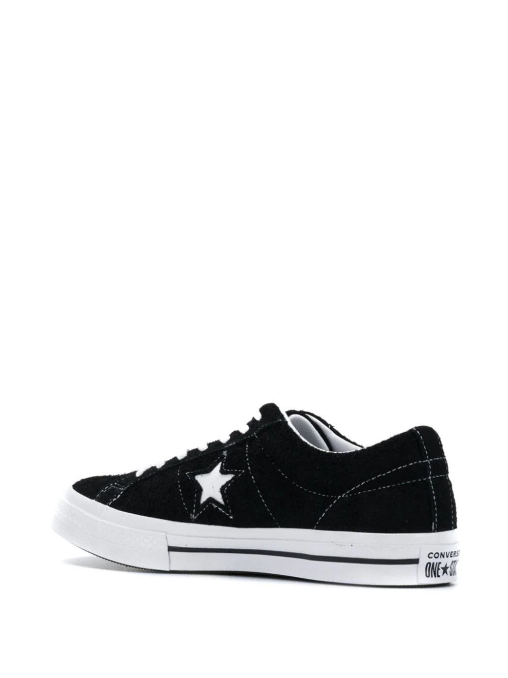 Black One Star premium suede low top sneakers - 3