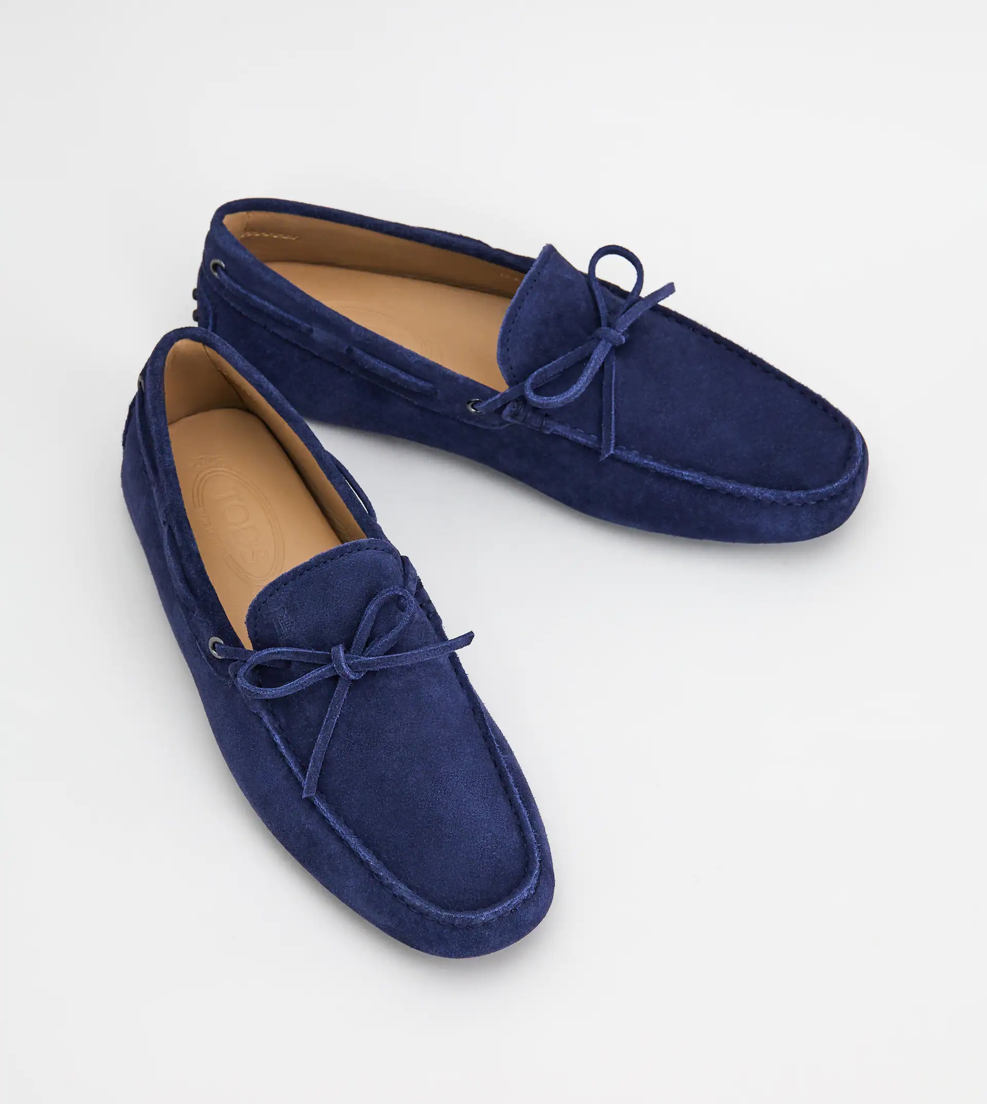 GOMMINO DRIVING SHOES IN SUEDE - BLUE - 2