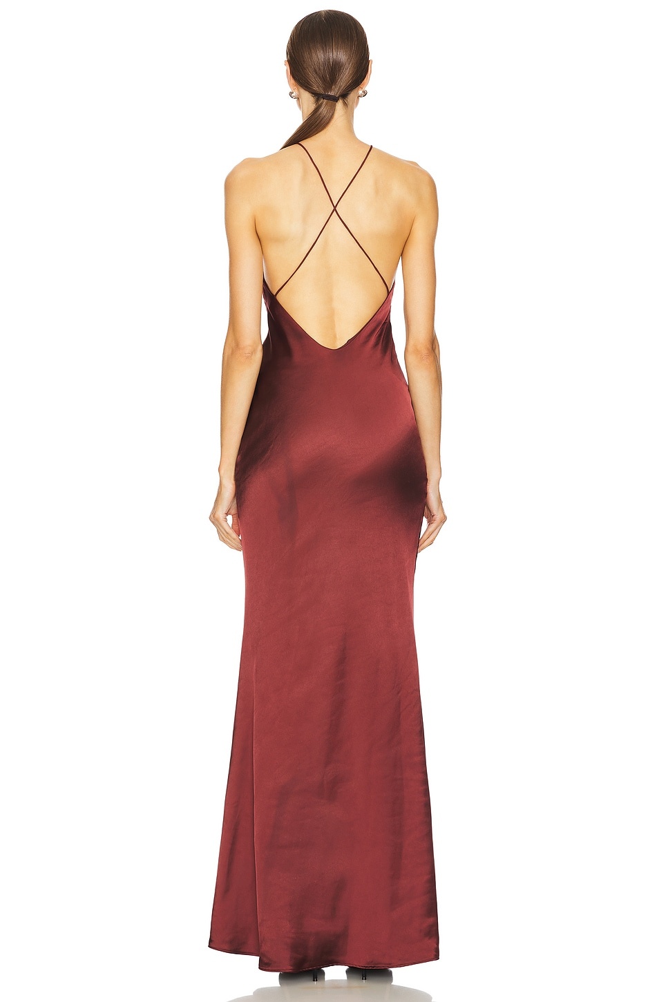 Satin Maxi Dress - 3