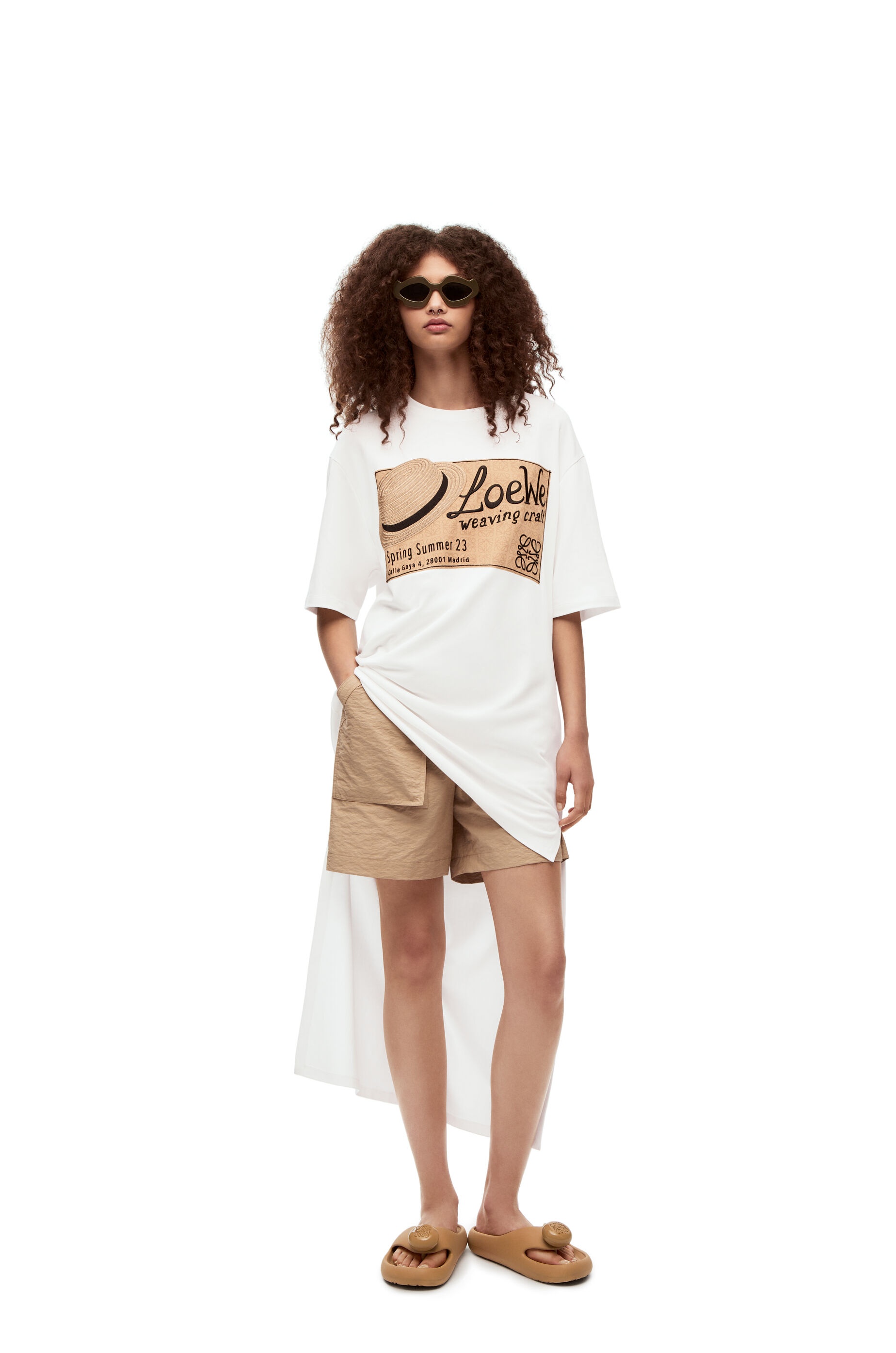 LOEWE hat T-shirt dress in cotton - 2