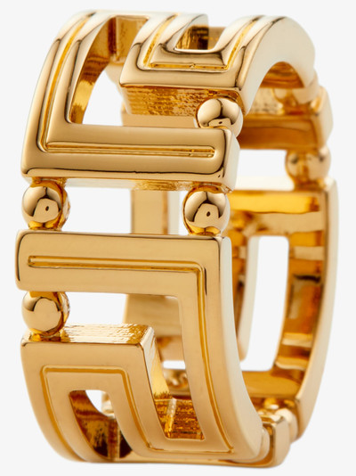 VERSACE gold tone Greca ring outlook