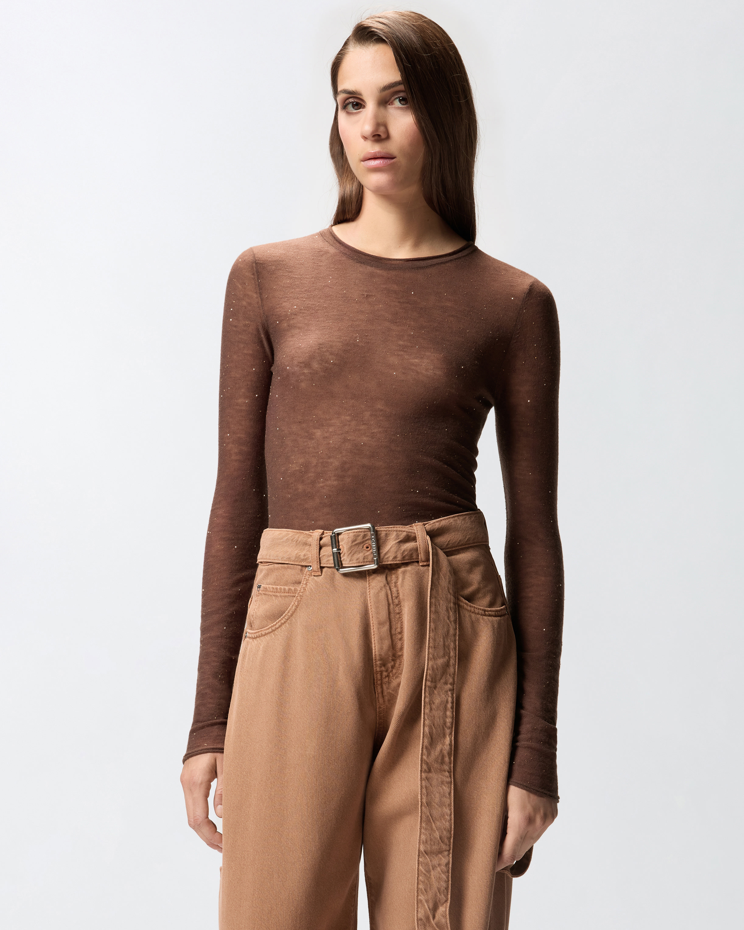 CREW-NECK SWEATER WITH SEQUINS - 2