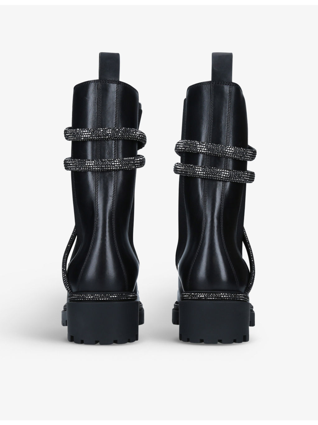 Cleo rhinestone-embellished leather boots - 2