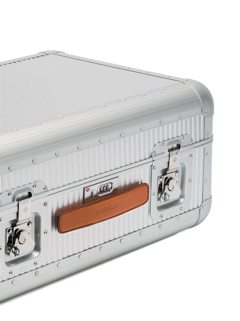 Metallic Silver Bank Spinner 68 Aluminium Suitcase 4