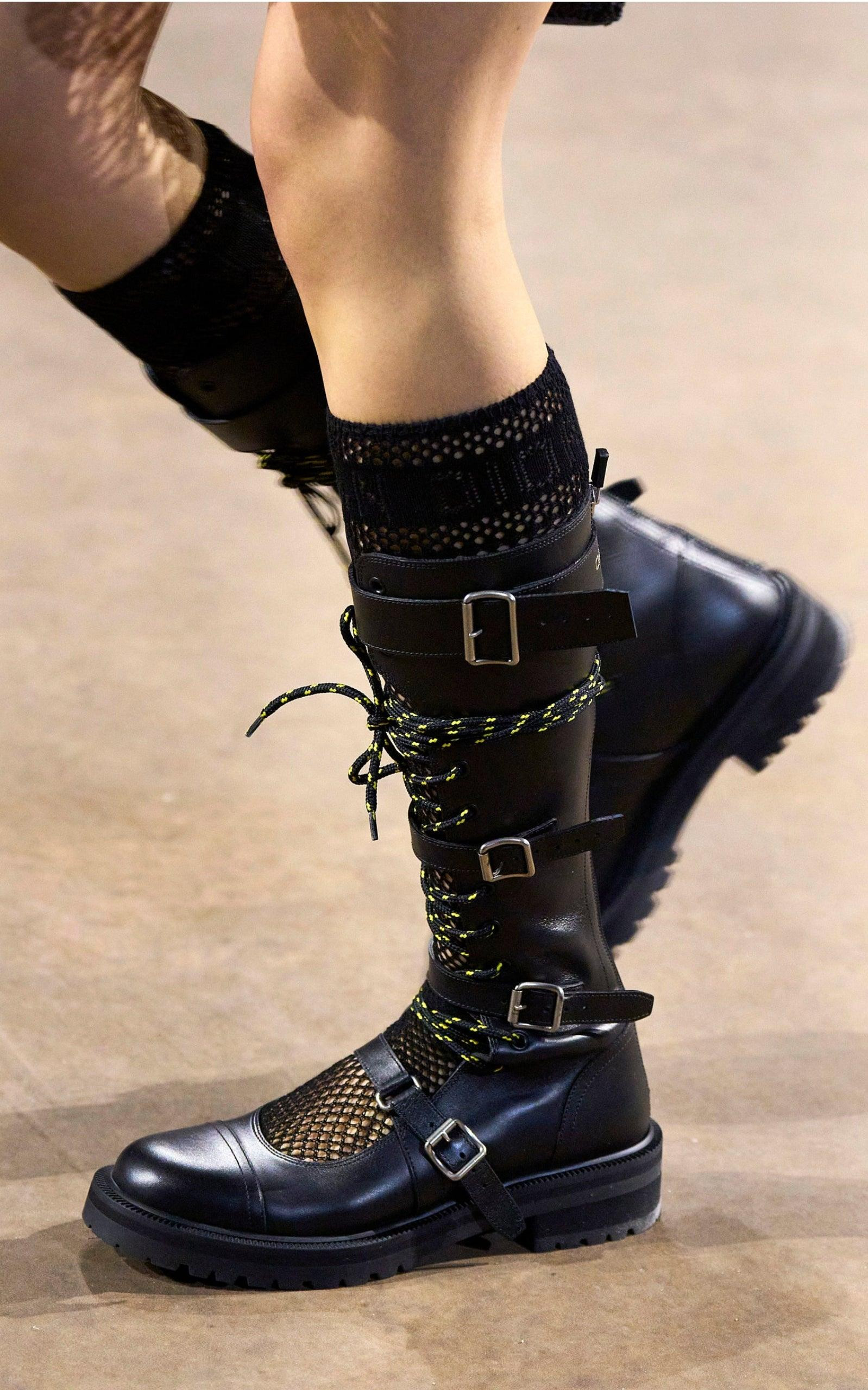 Dioranger Boots in Black Technical Fabric - 7