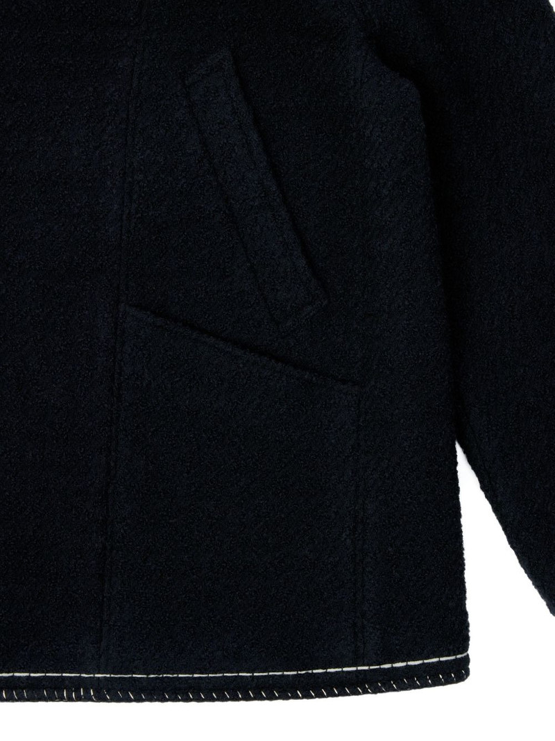 hooded-neck long-sleeve coat 5