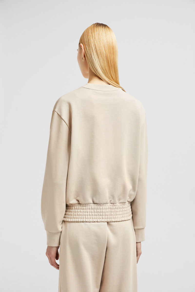 Pleated Sleeve Cotton Sweatshirt 5