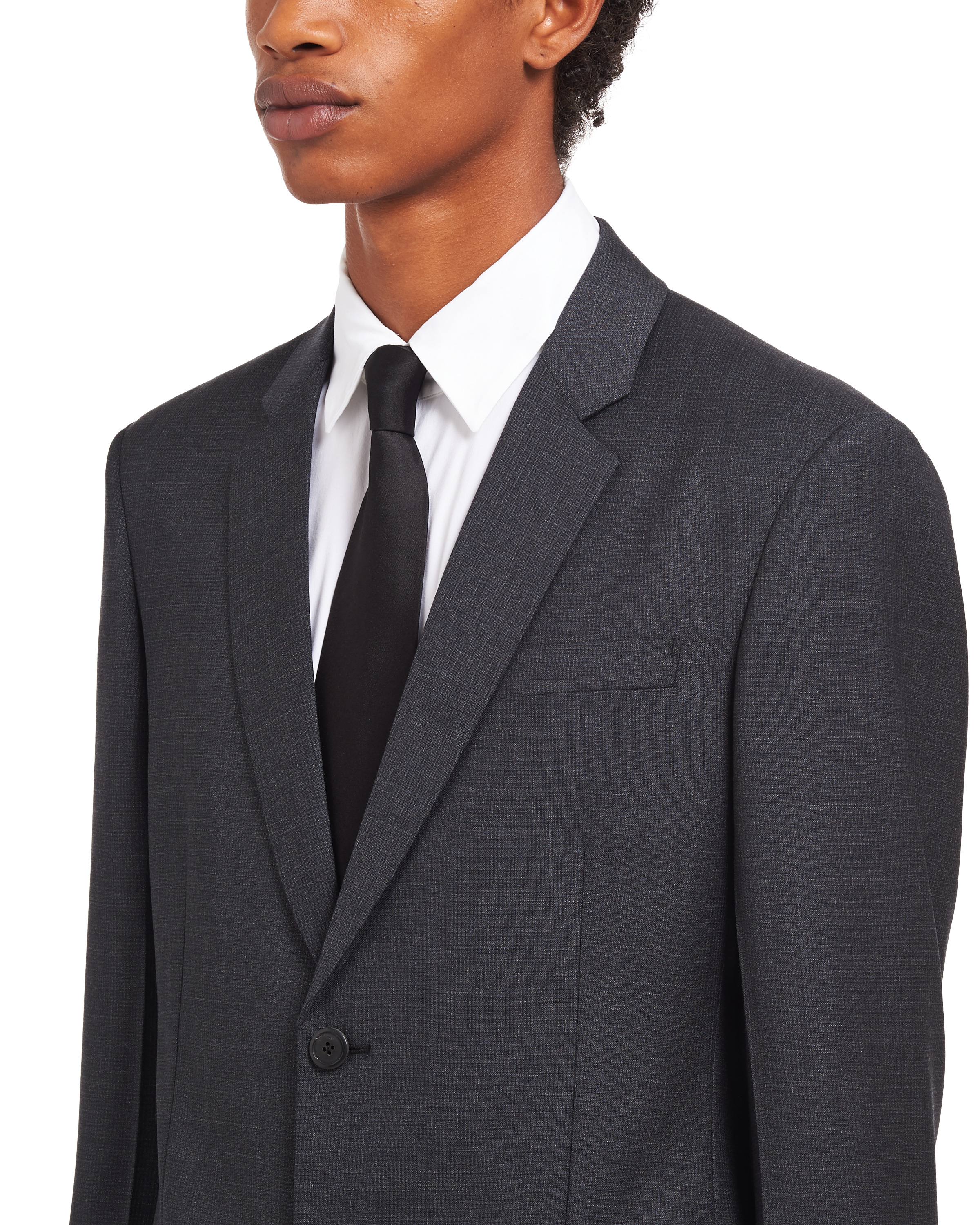 Single-breasted wool suit - 5