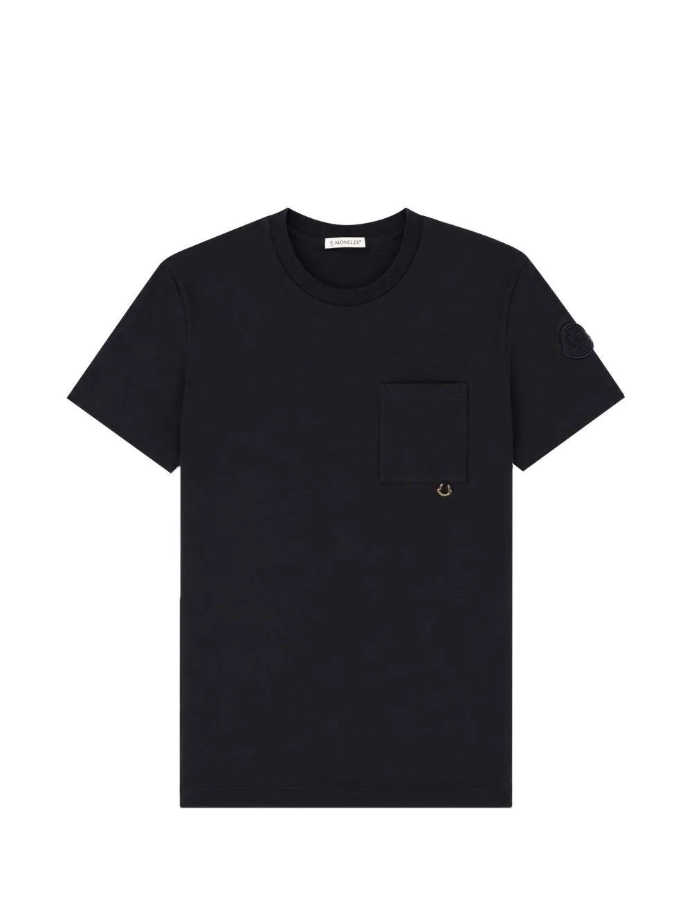 logo-patch pocket T-shirt - 1