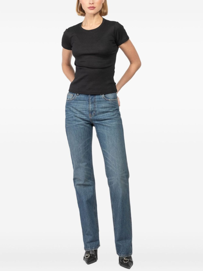 AYA MUSE crew-neck ribbed T-shirt outlook