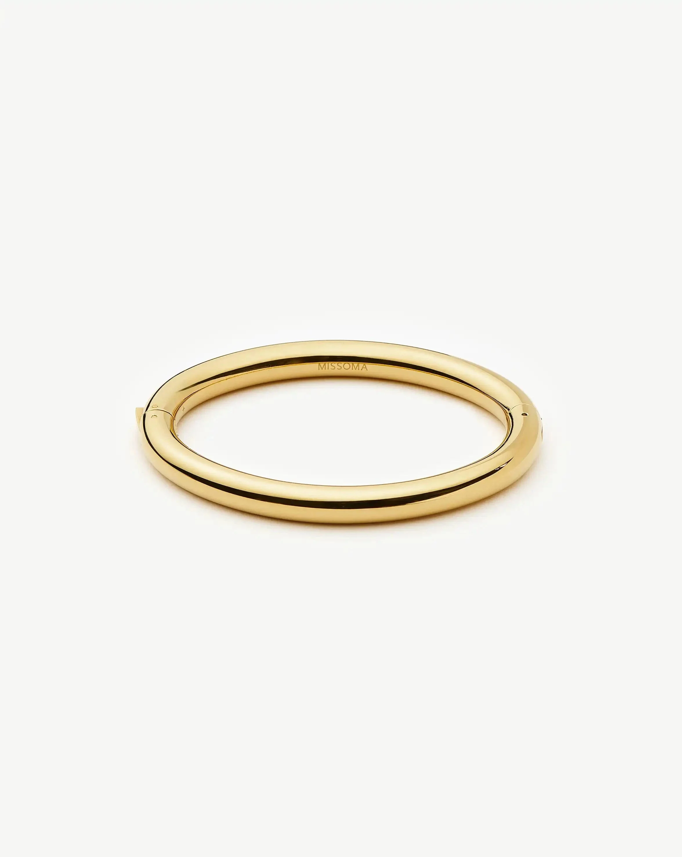 Chunky Round Hinged Bangle - 1