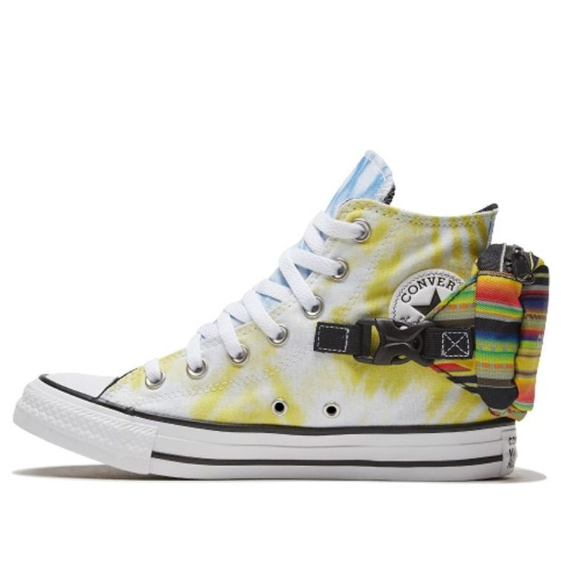 (WMNS) Converse Chuck Taylor All Star High 'Buckle Up - Rainbow Tie-Dye' 568264C - 1