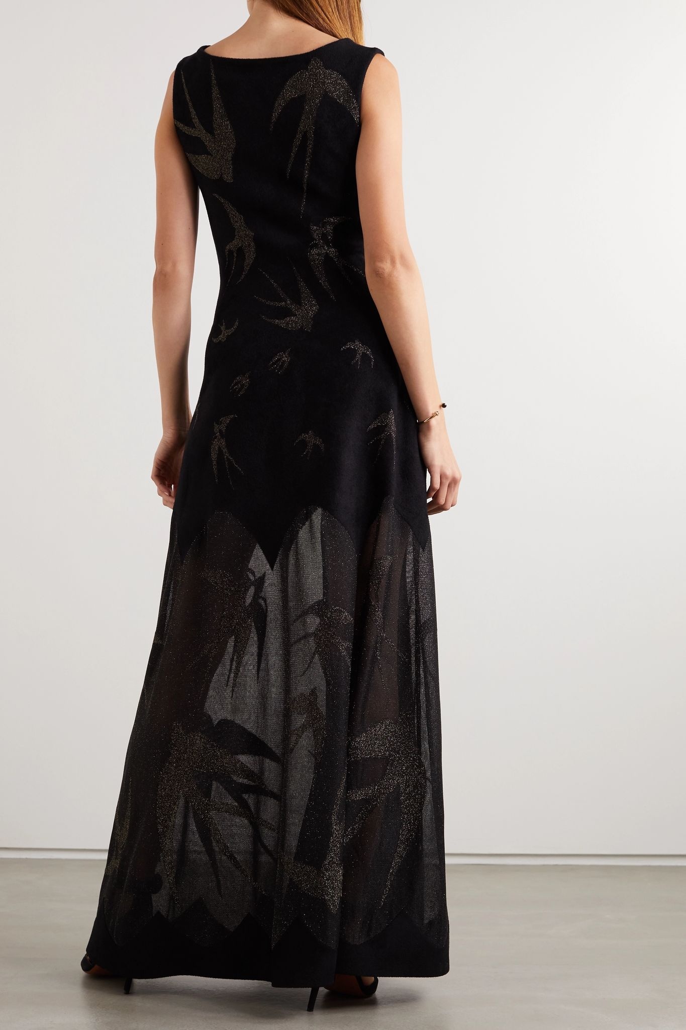 Velvet and Lurex gown - 3