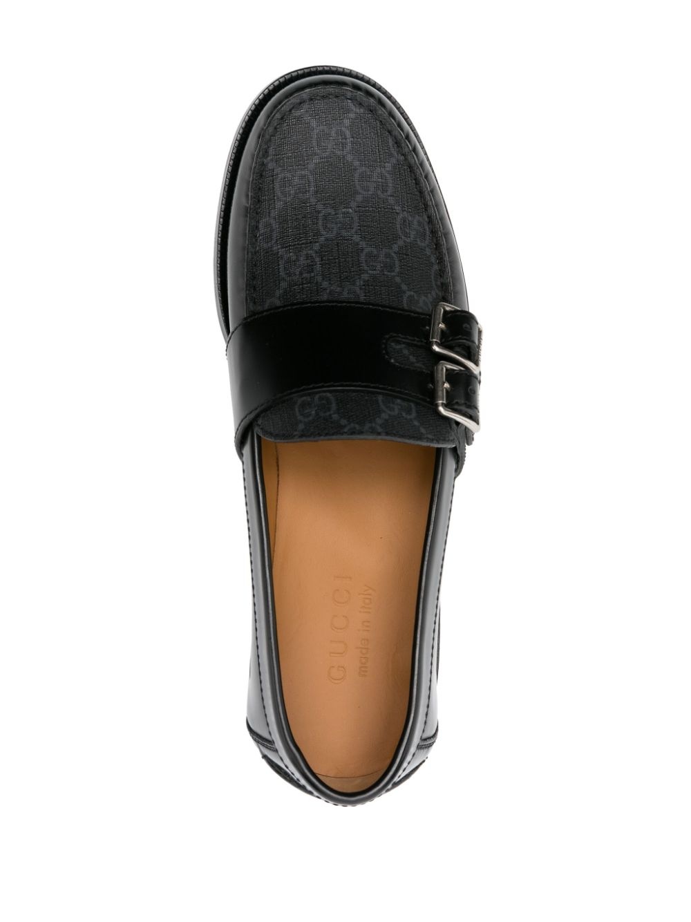 GG-canvas buckle loafers - 4