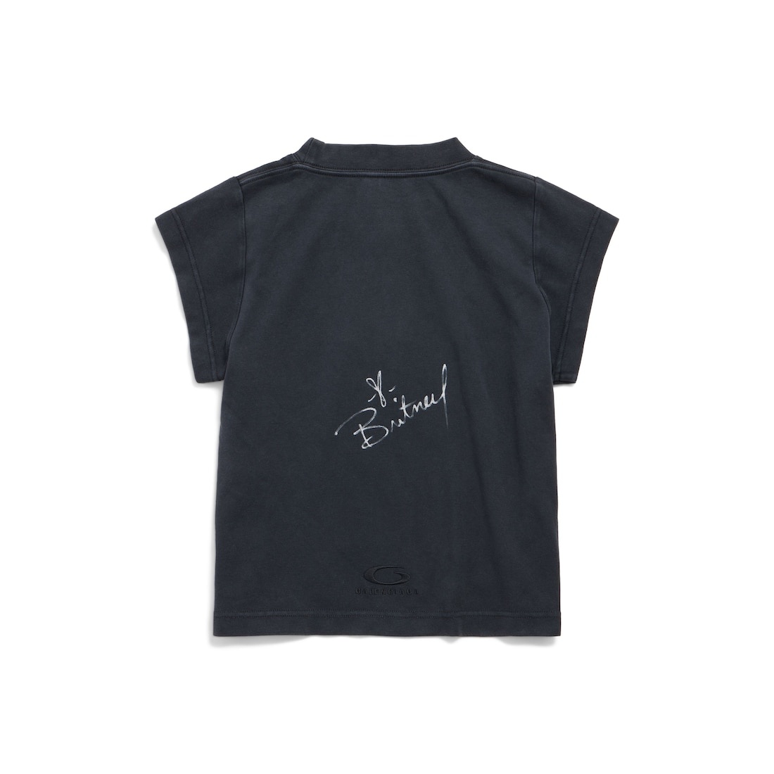 Balenciaga Music | Britney Spears Series Shrunk T-shirt in Faded Black /blue - 6