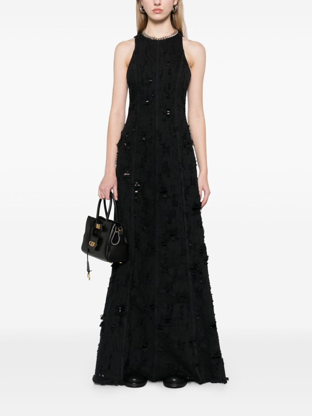 distressed maxi dress - 2