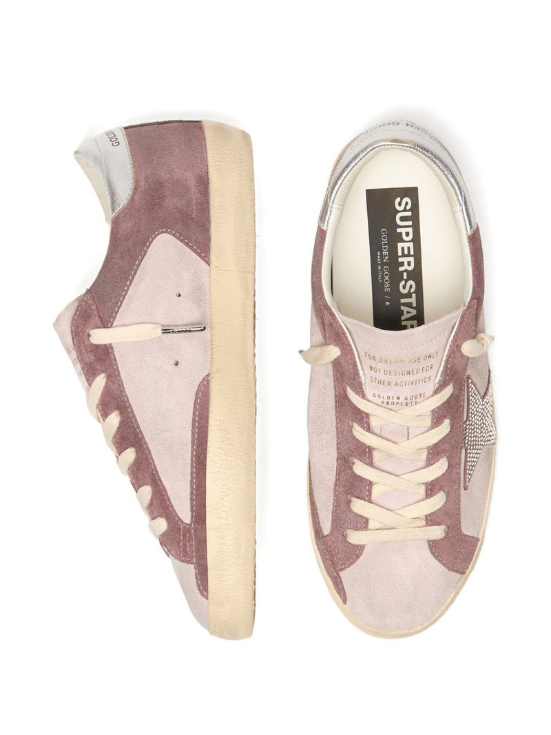 Super-star suede crystal glitter sneakers 3