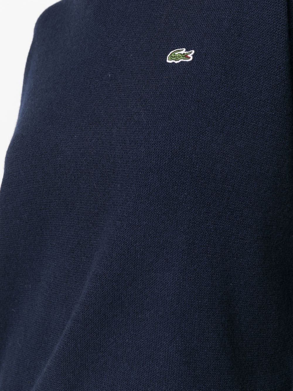 logo-patch crew-neck jumper - 7