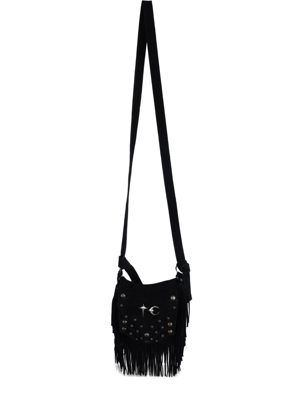 Castle Cowboy fringed messenger bag - 1