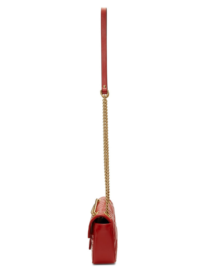 GUCCI Red Mini GG Marmont 2.0 Shoulder Bag outlook