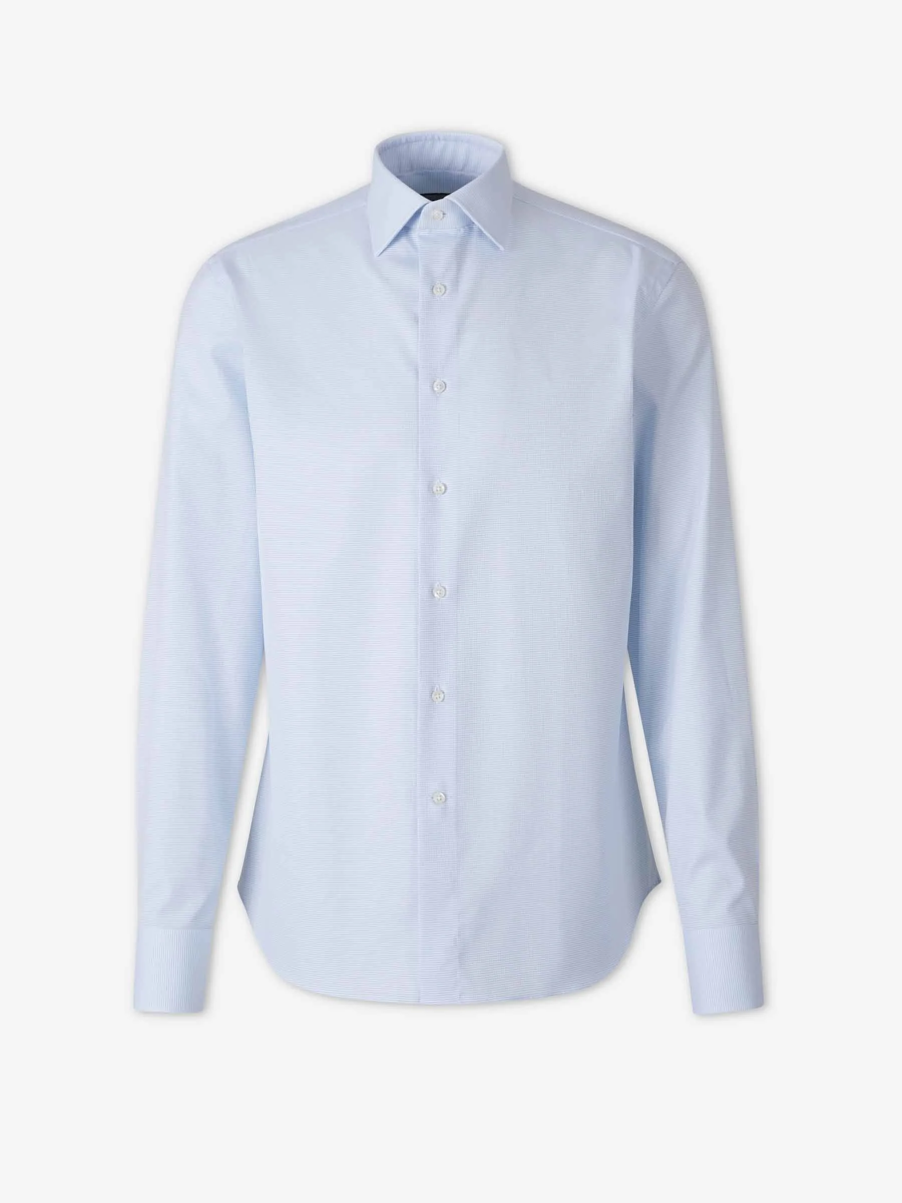 MICRO PRINT COTTON SHIRT - 1
