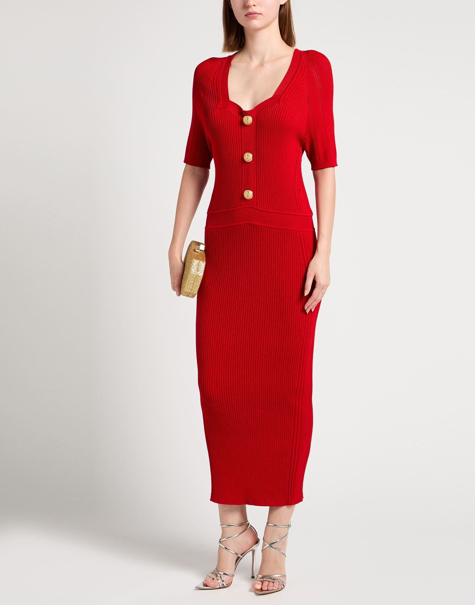 Red Women's Midi Dress - 3
