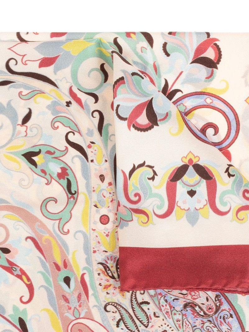 Etro paisley-print silk scarf outlook
