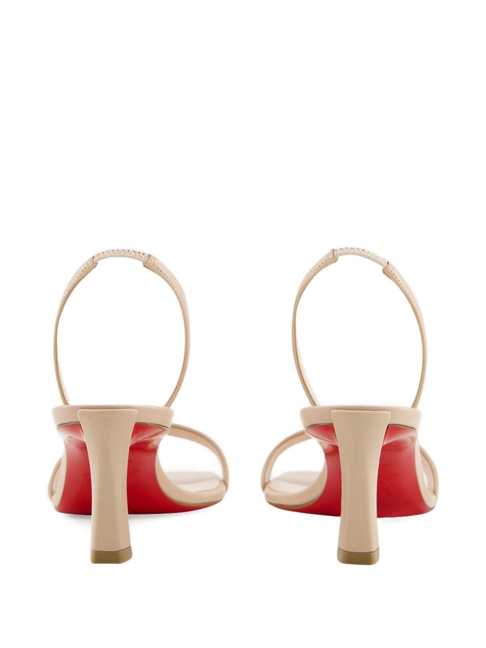 55mm leather slingback sandals - 3