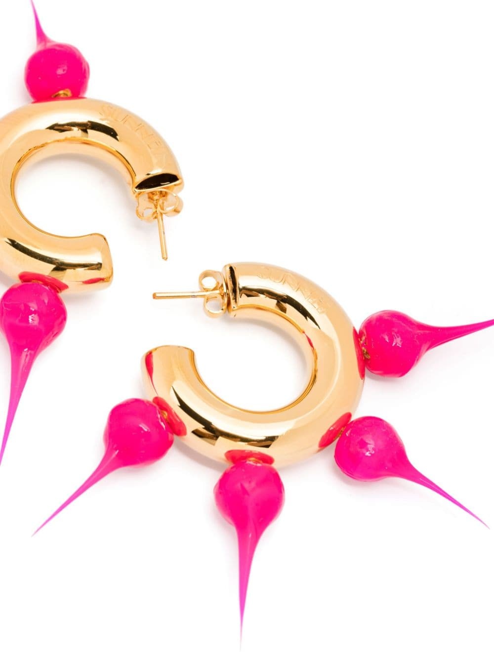 Spike hoop earrings - 2