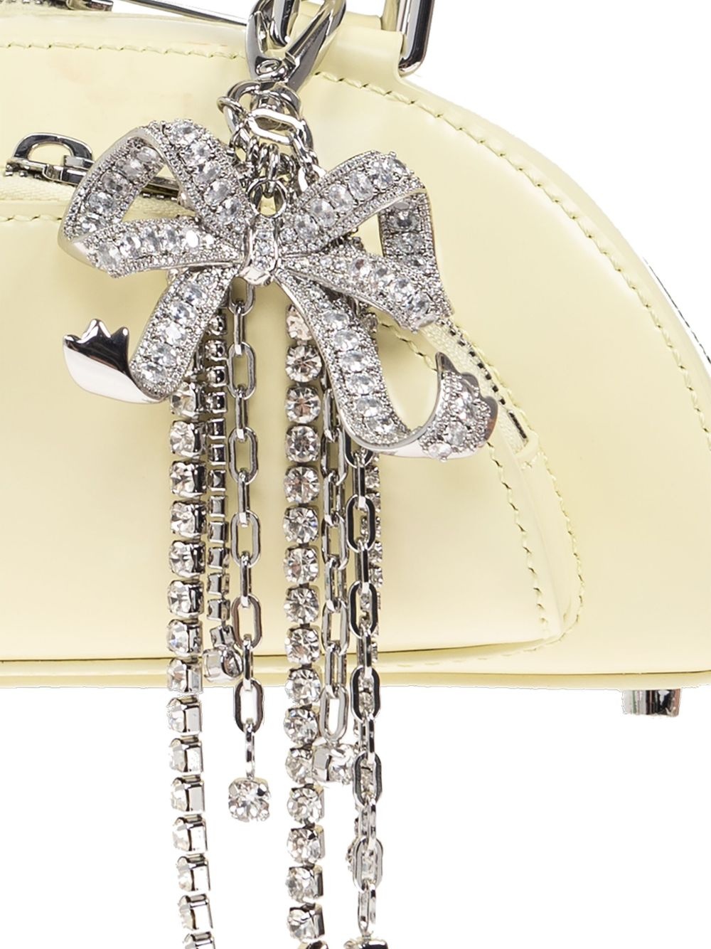 leather charm-detail shoulder bag - 4