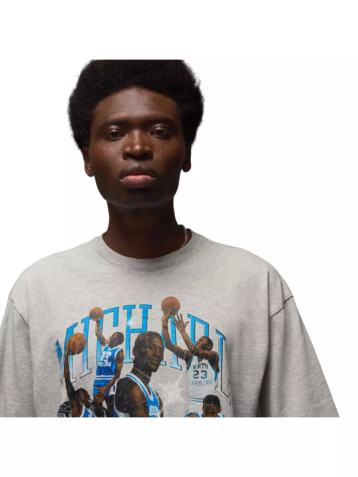 Men's Concert UNC Oversized Tee - Grey - 3