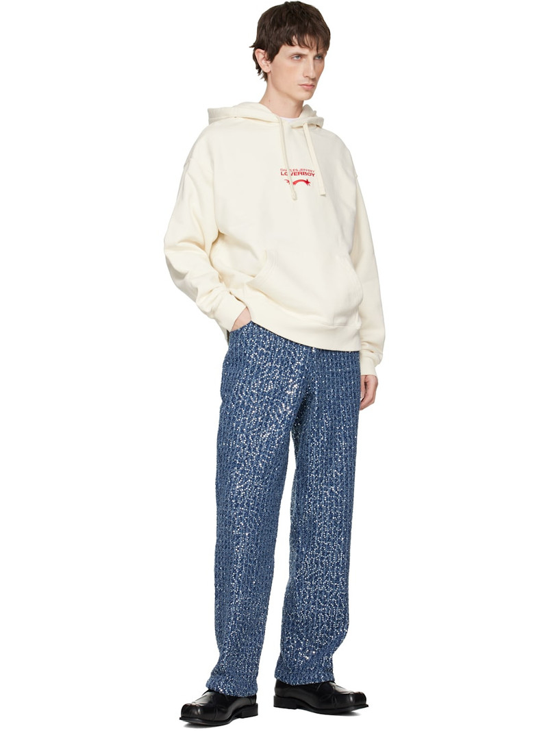 CHARLES JEFFREY LOVERBOY Off-White Logo Hoodie outlook