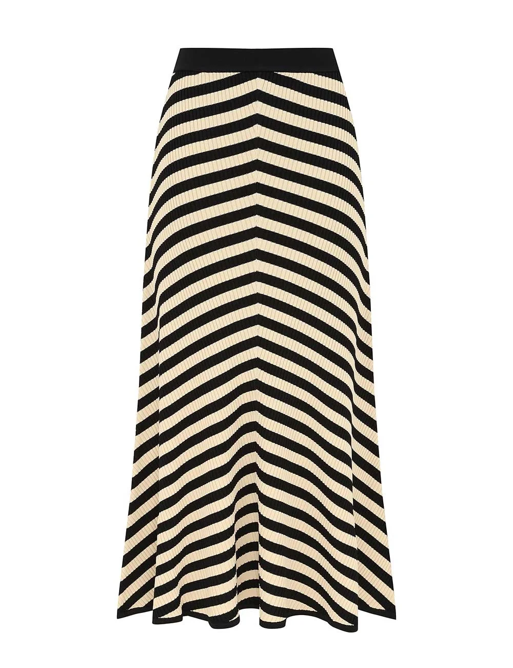 VALIANT DECO STRIPE MIDI SKIRT - 1