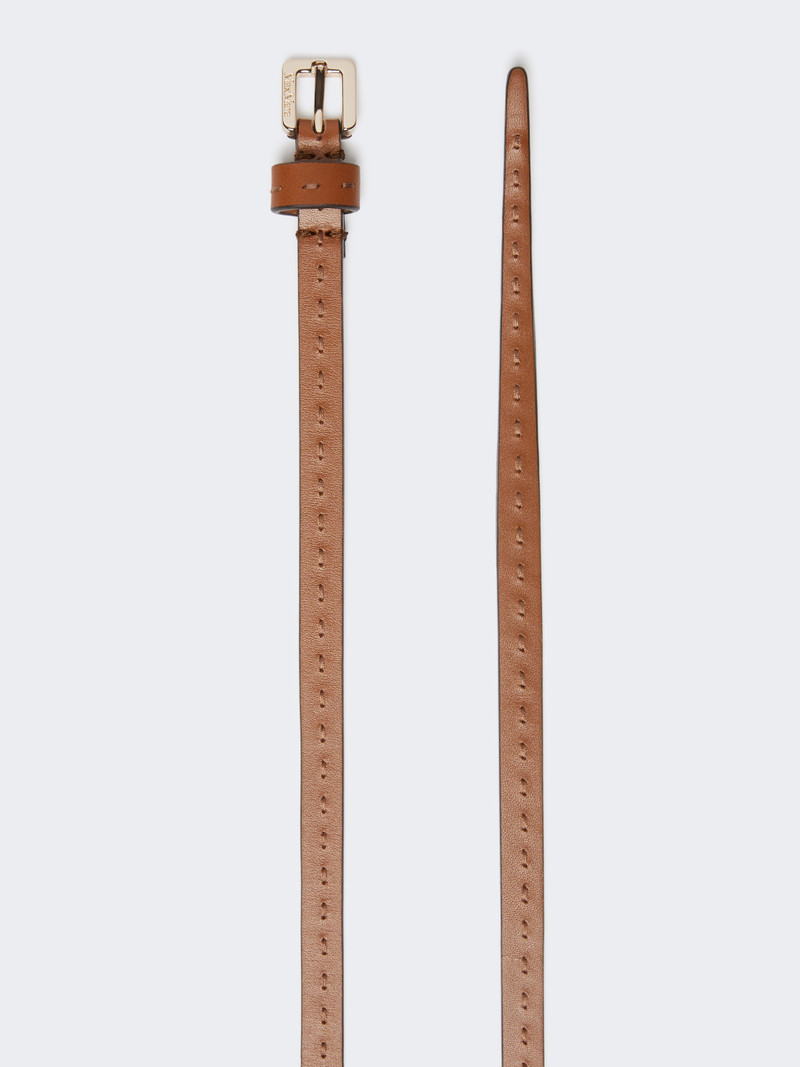 Max Mara MINIBELT10 Natural leather belt outlook