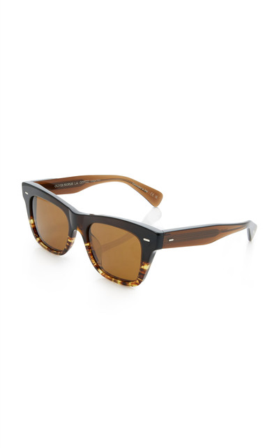 Oliver Peoples Ms. Oliver Square-Frame Acetate Sunglasses brown outlook