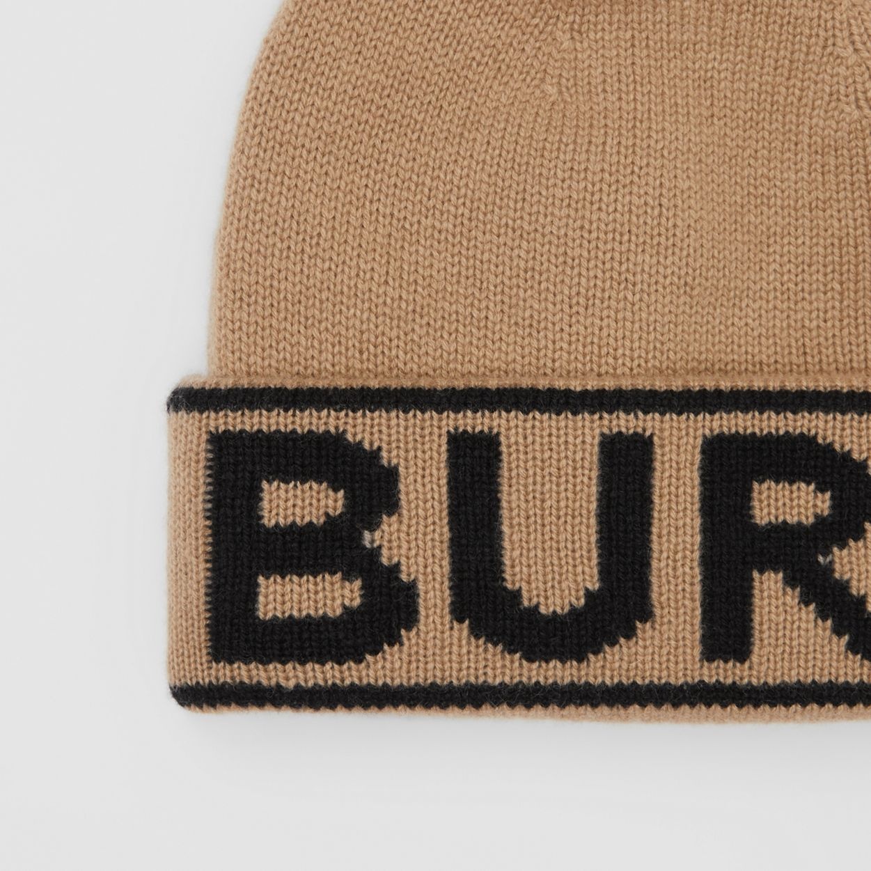 Logo Intarsia Cashmere Beanie - 2