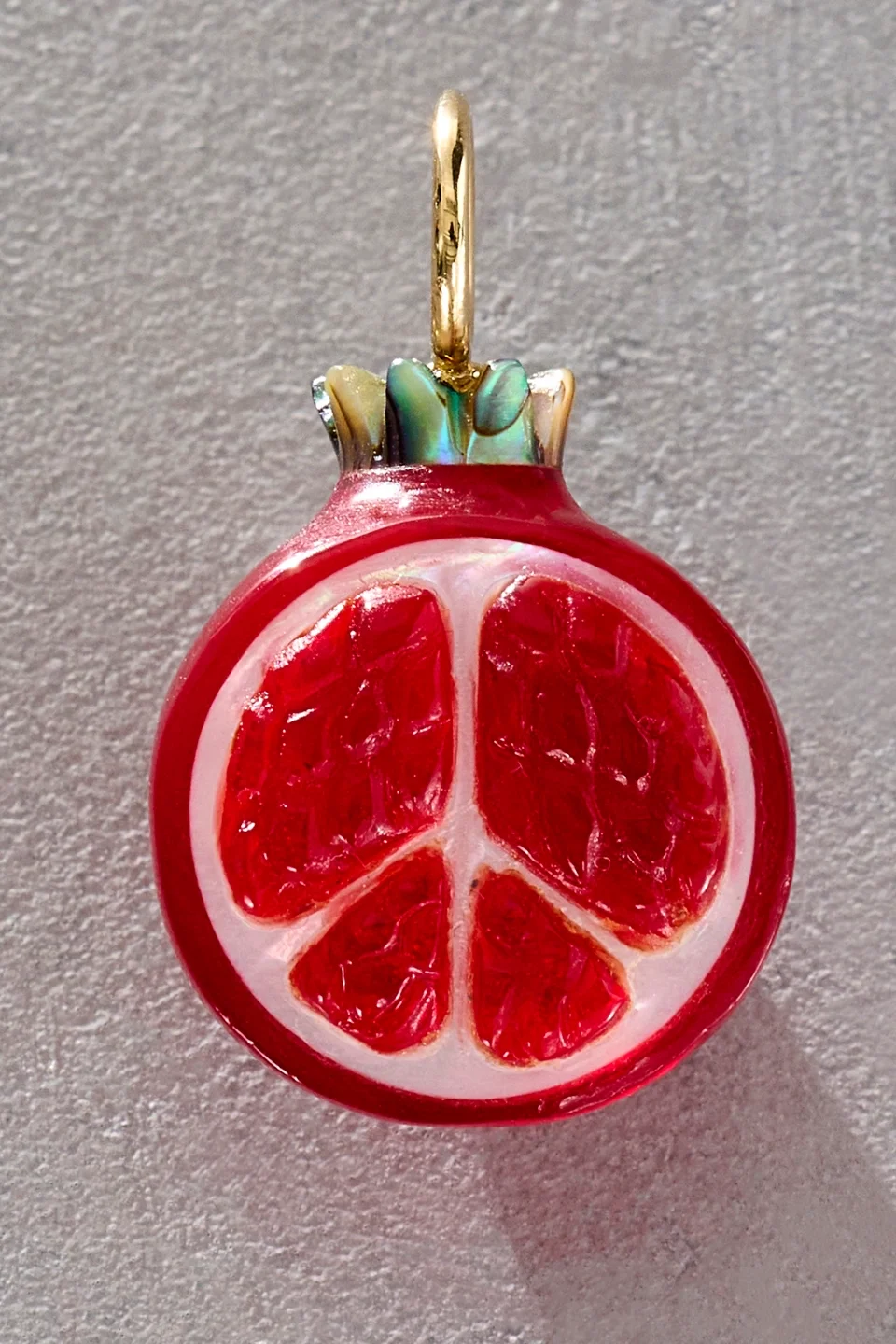 Maura Green Pomegranate Charm - 1