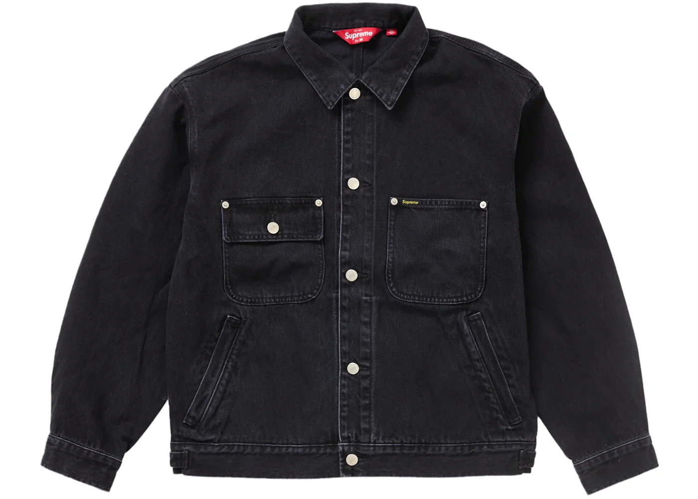 Supreme Supreme Denim Chore Trucker Jacket Black - 2c3743f3-6c23 