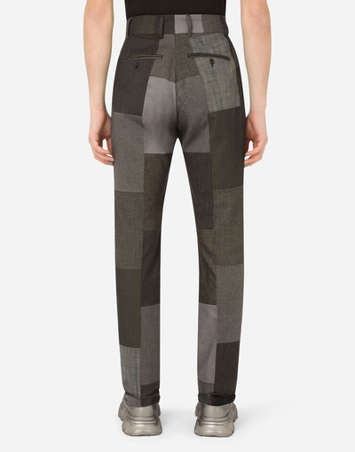 Dolce & Gabbana Stretch cotton patchwork pants outlook