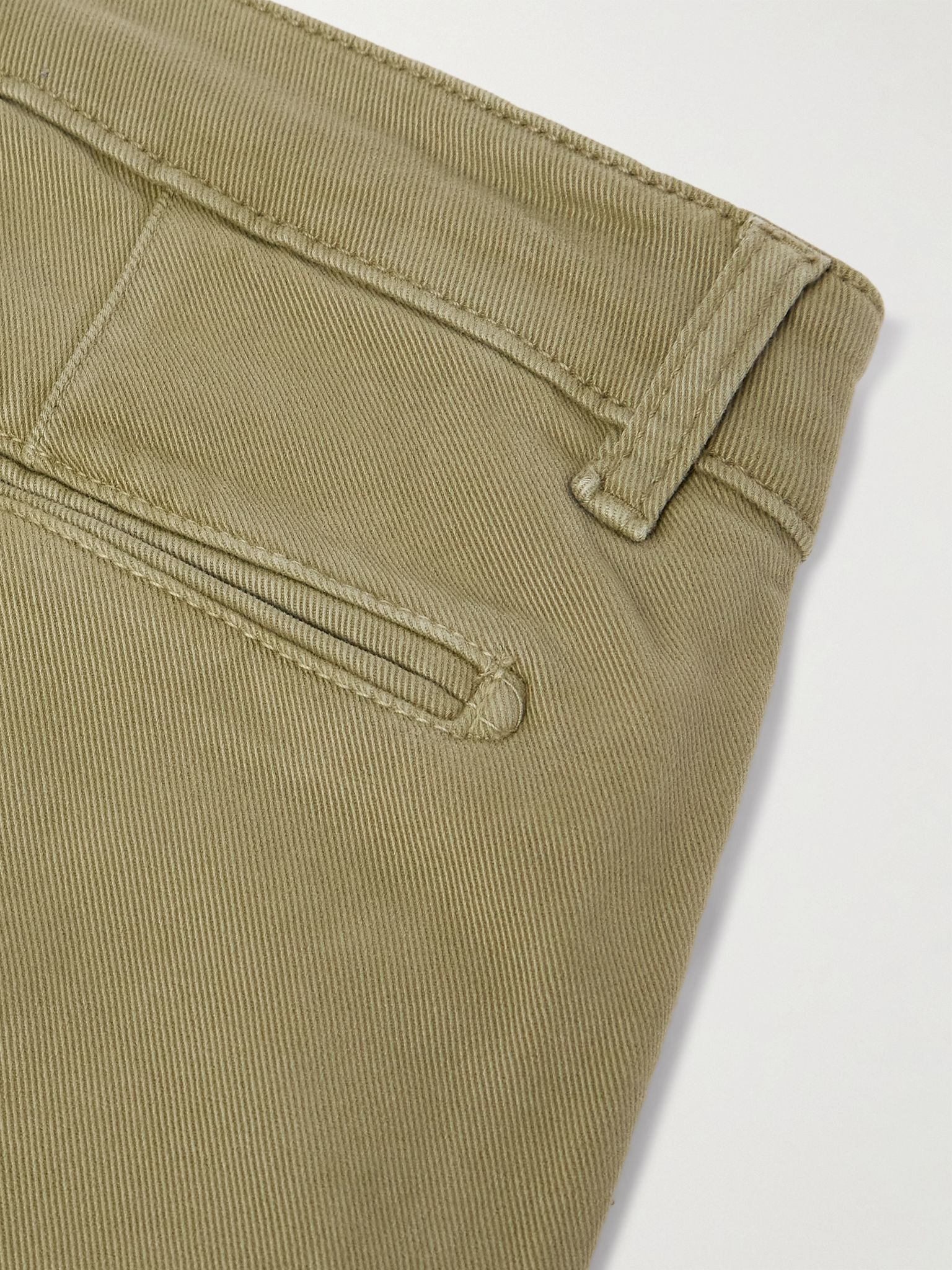 Winch2 Straight-Leg Cotton-Blend Twill Trousers Green - 5