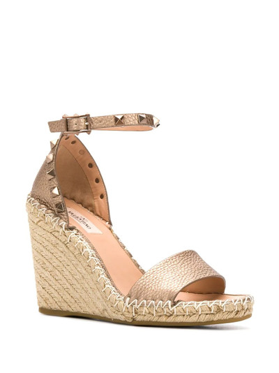 Valentino Rockstud wedge espadrilles outlook