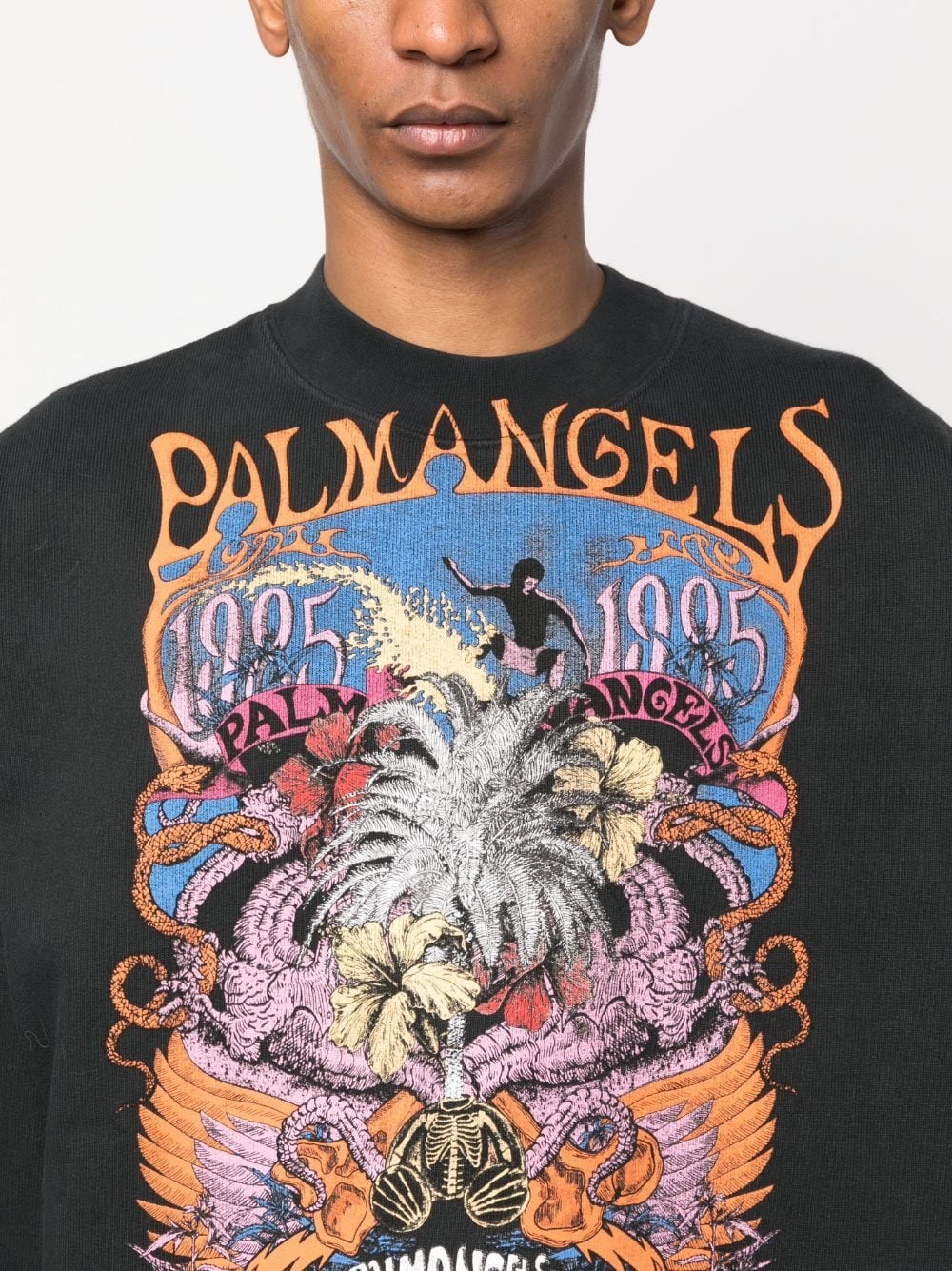 graphic-print cotton sweatshirt - 5